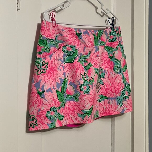 Lilly Pulitzer Luxletic skort size 14 try your zest floral tennis pickeball - Picture 3 of 10